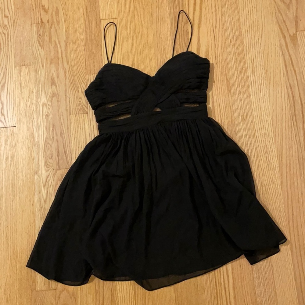 Haley Logan Adrianna Papell Black Party Dress